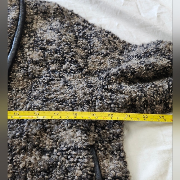 DIESEL Made In Italy Wrap Front, Tie Waist Blazer Jacket, Brown Black Size M - Picture 11 of 13